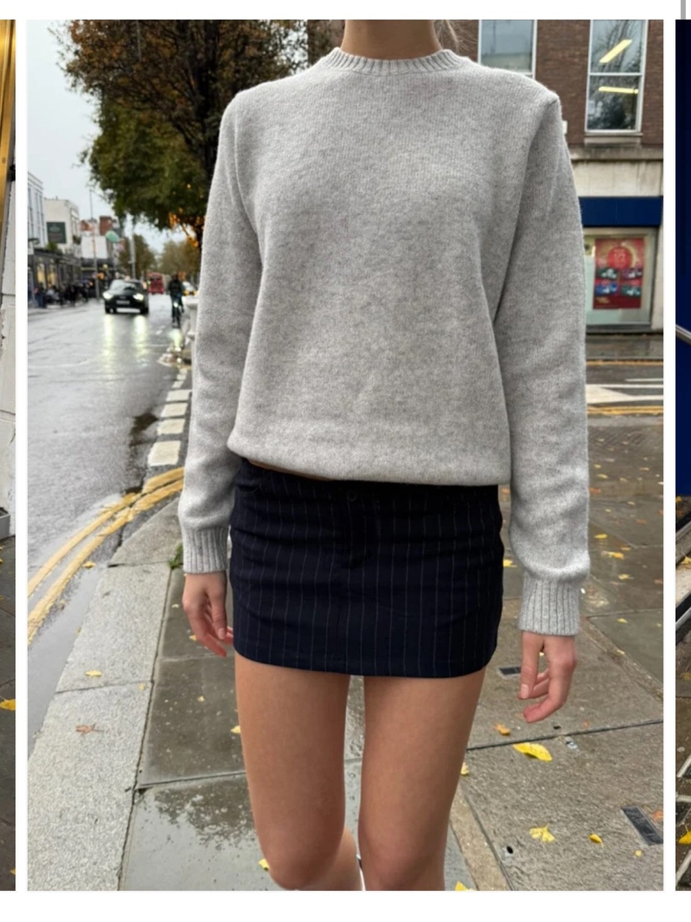 Brandy Melville Julie mini skirt - Dark Gray